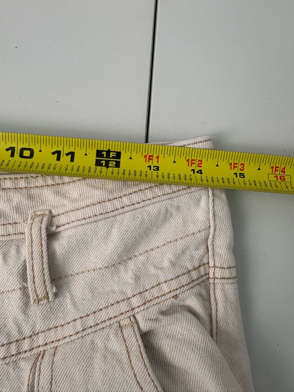 We The Free Women’s Pleated High Rise Balloon Leg Pants Size 27 White Boho - Picture 7 of 10